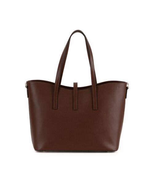 Sac en cuir Montecarlo brun - 36x27x14cm