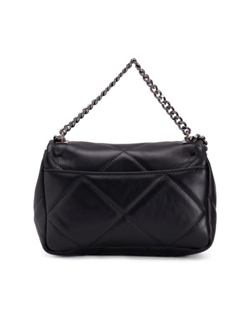 Sac en cuir Salto noir - 30x17x8cm