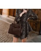 Sac en cuir Pomarance brun - 40x40x14cm