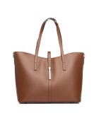 Sac en cuir Parma brun - 40x27x14cm