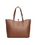 Sac en cuir Parma brun - 40x27x14cm
