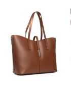 Sac en cuir Parma brun - 40x27x14cm