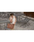 Sac en cuir Parma brun - 40x27x14cm