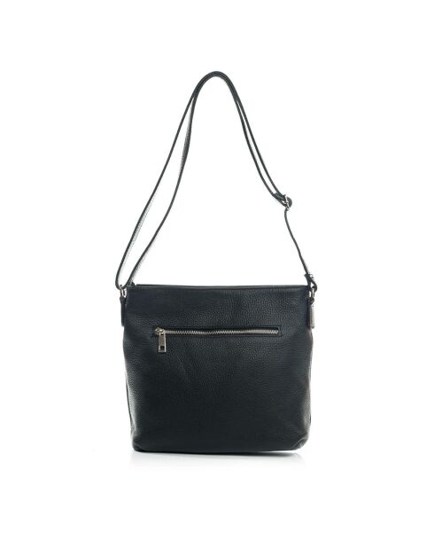 Montepulciano Schultertasche aus schwarzem Leder - 32x23x12cm