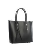 Sac en cuir Mallero noir - 32x30x12cm