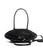Sac en cuir Mallero noir - 32x30x12cm