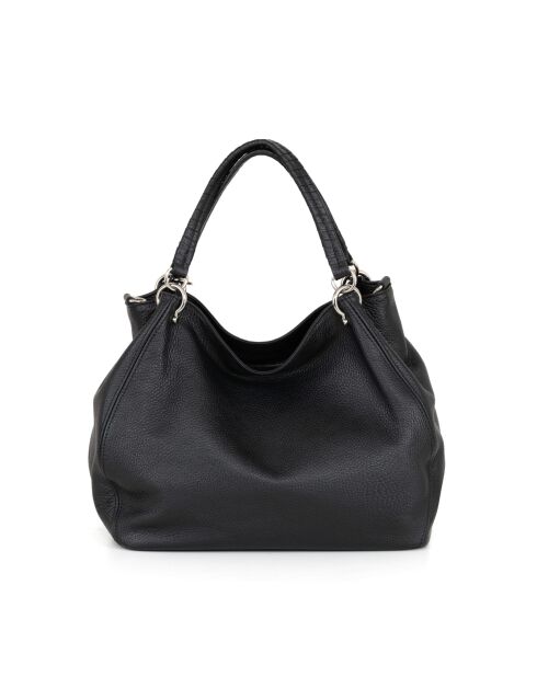 Sac en cuir Viareggio noir - 33x28x16cm