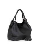 Borsa Viareggio in pelle nera - 33x28x16cm