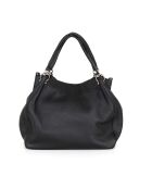 Borsa Viareggio in pelle nera - 33x28x16cm