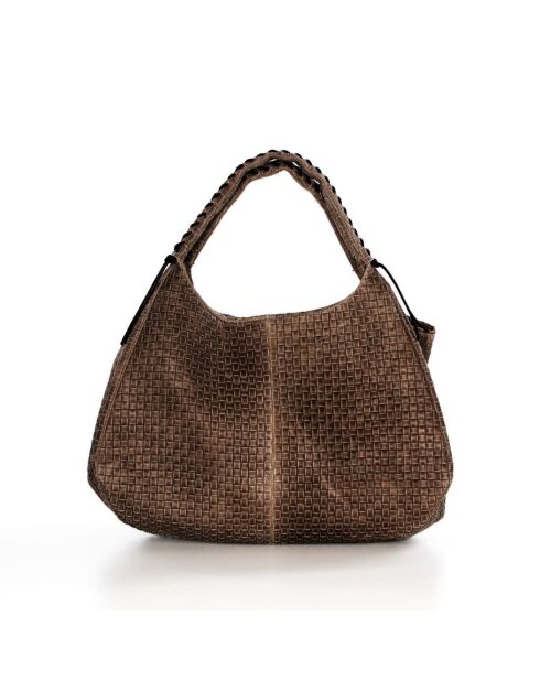 Sac en cuir Pitigliano Bruciato - 41x34x30cm