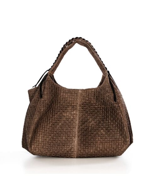 Sac en cuir Pitigliano Bruciato - 41x34x30cm