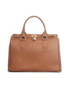 Bolso de piel Nure cognac - 36x28x18cm
