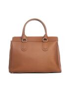 Bolso de piel Nure cognac - 36x28x18cm