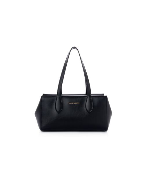 Sac bandoulière en cuir Liguria noir - 31x17x19 cm