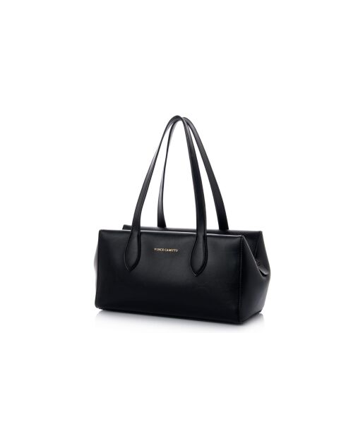 Sac bandoulière en cuir Liguria noir - 31x17x19 cm