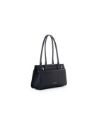 Bandolera Viterbo de piel negra - 33x12x20 cm