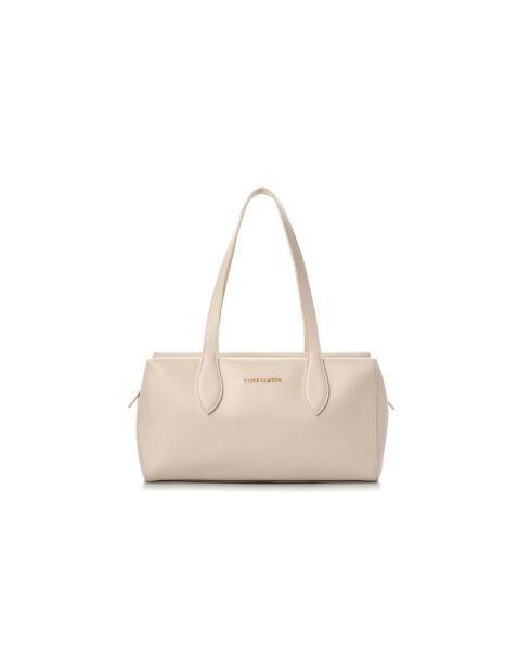 Sac bandoulière en cuir Liguria blanc - 31x17x19 cm