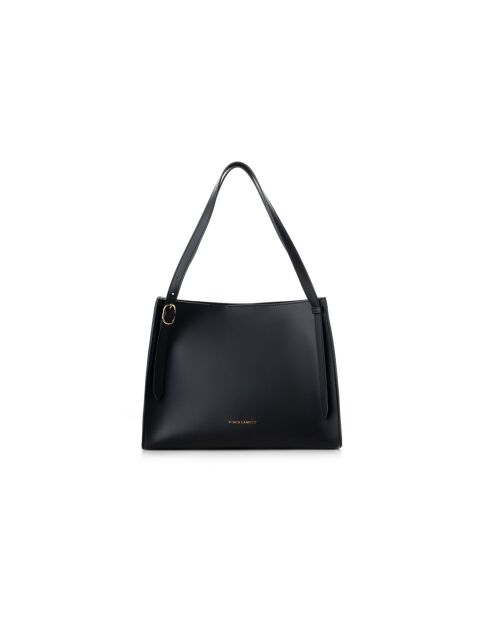 Tote bag en cuir Palermo noir - 35x15x27 cm