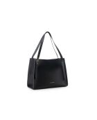 Bolso Palermo de piel negra - 35x15x27 cm