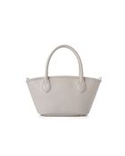 Borsa a mano in pelle color crema Marsala - 36x12x19 cm