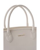 Borsa a mano in pelle color crema Marsala - 36x12x19 cm