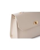Borsa a mano in pelle Gela bianca - 25x9x18 cm
