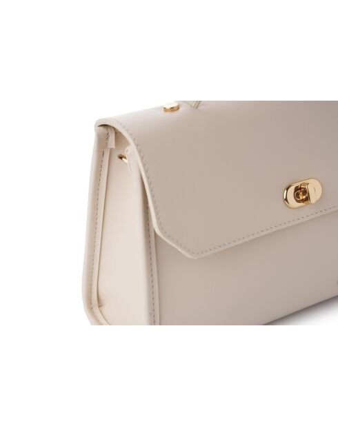 Borsa a mano in pelle Gela bianca - 25x9x18 cm