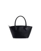 Borsa a mano in pelle Marsala nera - 36x12x19 cm