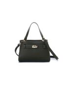 Bolso de mano Lecce de piel verde oscuro - 20x11x15 cm