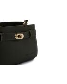 Bolso de mano Lecce de piel verde oscuro - 20x11x15 cm