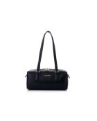 Bandolera Treviso de piel negra - 30x13x13 cm