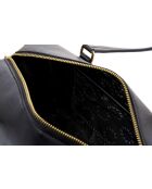 Bandolera Treviso de piel negra - 30x13x13 cm