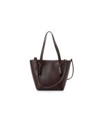 Sac bandoulière en cuir Piedmont marron - 30x14x23 cm