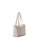 Bandolera Taranto de piel blanca - 32x10x22 cm