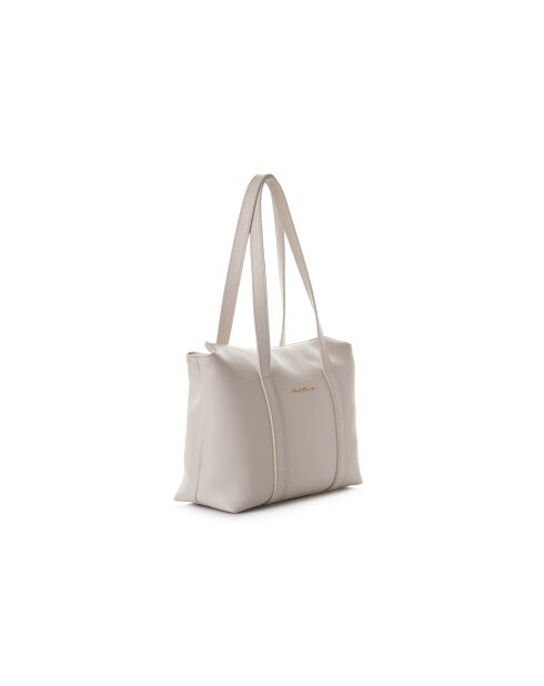 Sac bandoulière en cuir Taranto blanc - 32x10x22 cm