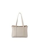 Bandolera Taranto de piel blanca - 32x10x22 cm