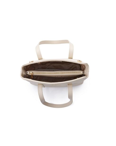 Bandolera Taranto de piel blanca - 32x10x22 cm