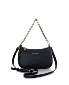 Sac à main en cuir Alessandria noir - 25x7x15 cm