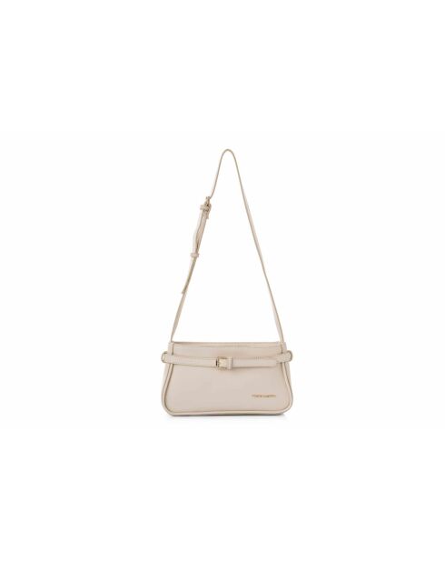 Sac bandoulière en cuir Atri blanc - 25x6,5x14 cm