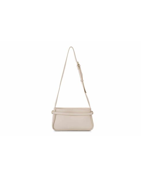 Sac bandoulière en cuir Atri blanc - 25x6,5x14 cm