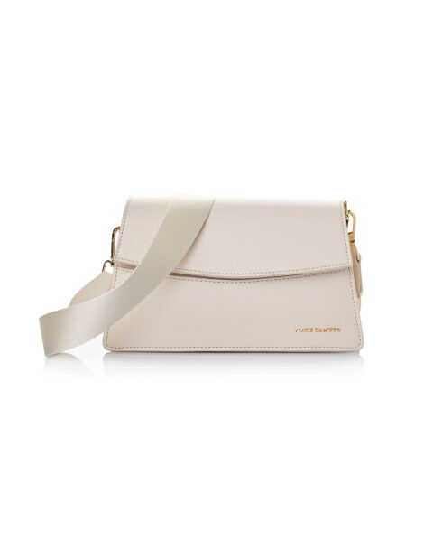 Sac bandoulière en cuir Syracuse blanc - 26x10,5x16 cm