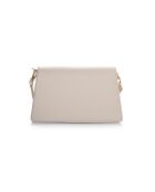 Bandolera Syracuse de piel blanca - 26x10,5x16 cm
