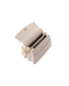 Bandolera Syracuse de piel blanca - 26x10,5x16 cm