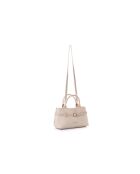 Bolso Vittoria Mini de piel color crema - 29x18,5x14 cm
