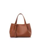 Bolso Monza de piel curtida - 35x12x20 cm
