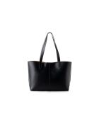 Bolso Savona de piel negra - 38x14x27,5 cm