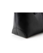 Bolso Savona de piel negra - 38x14x27,5 cm