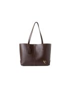 Bolso Savona de piel marrón chocolate - 38x14x27,5 cm