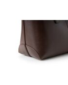 Bolso Savona de piel marrón chocolate - 38x14x27,5 cm