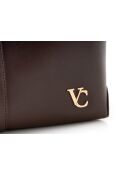 Bolso Savona de piel marrón chocolate - 38x14x27,5 cm